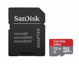 SanDisk Ultra 32GB microSDHC UHS-I Card with Adapter